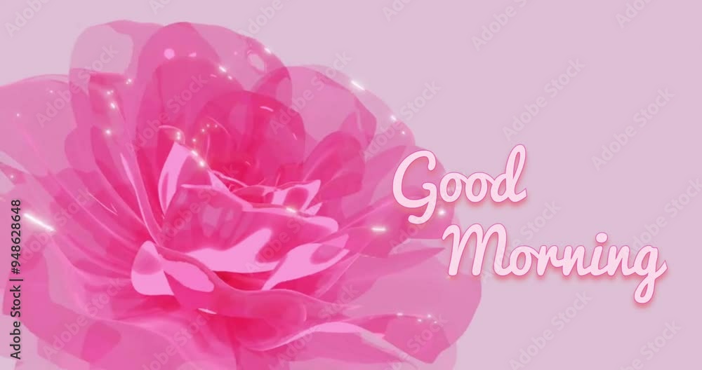 Good Morning 3d endless animation 4k. Good Morning 3d endless animation 4k.