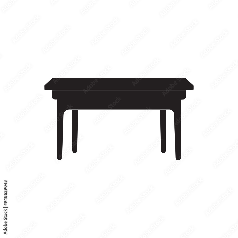 Office table furniture icon. Desk table silhouette logo. Table couch ottoman armchair sofa with cushions home apartment. Vector isolated on white background.
Office table furniture icon. Desk table silhouette logo. Table couch ottoman armchair sofa with cushions home apartment. Vector isolated on white background.