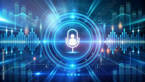Voice AI: Future of Tech & Business High-Resolution HD Visual Concept Template Professional Graphic Modern Technology Photo Innovation Style Artistic
