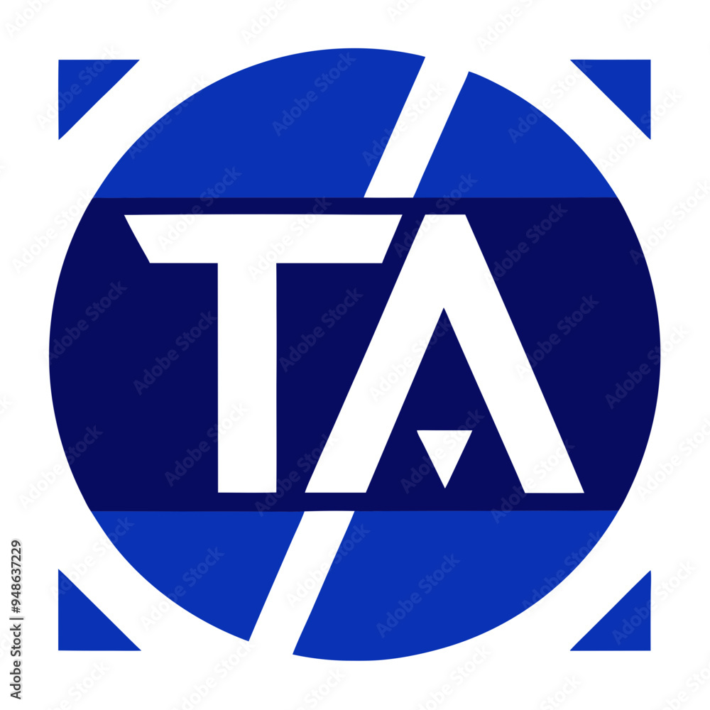 Minimalist TA Logo for Web Traffic Agency - Vector Design Minimalist TA Logo for Web Traffic Agency - Vector Design