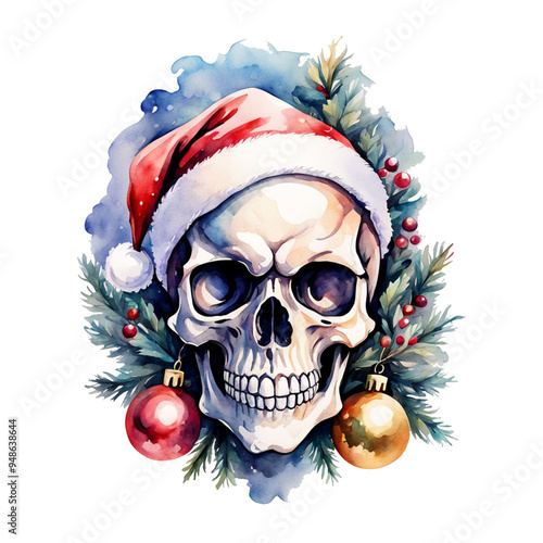 Christmas skull