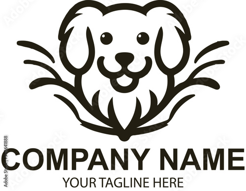 vector pet logo design 