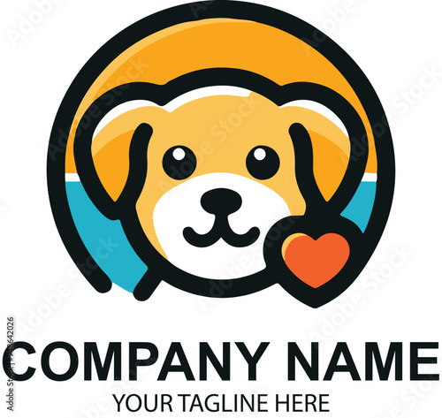 vector pet logo design 