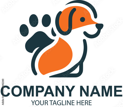 vector pet logo design 