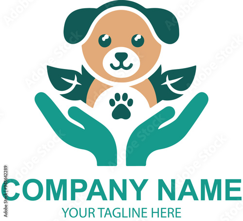 vector pet logo design 