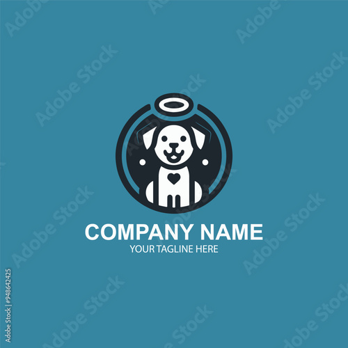 vector pet logo design 