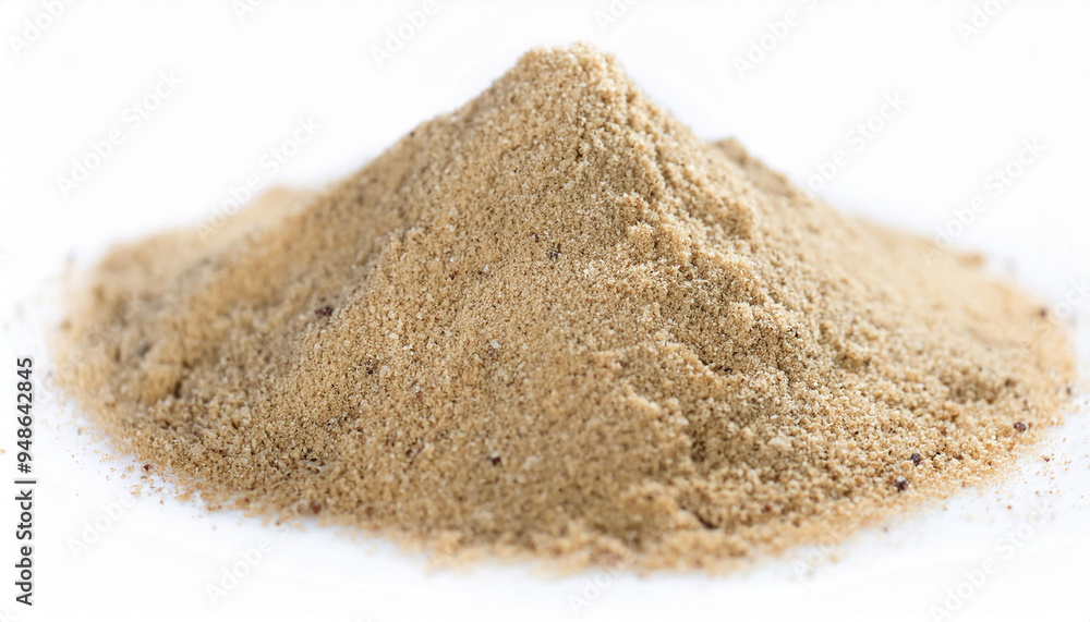 Pile of sand isolated on white backdrop. Natural material Pile of sand isolated on white backdrop. Natural material