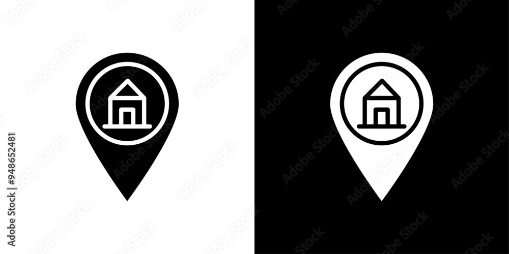 Address icon Flat fill set collection Address icon Flat fill set collection