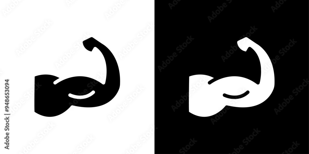 Biceps icon Flat fill set collection Biceps icon Flat fill set collection