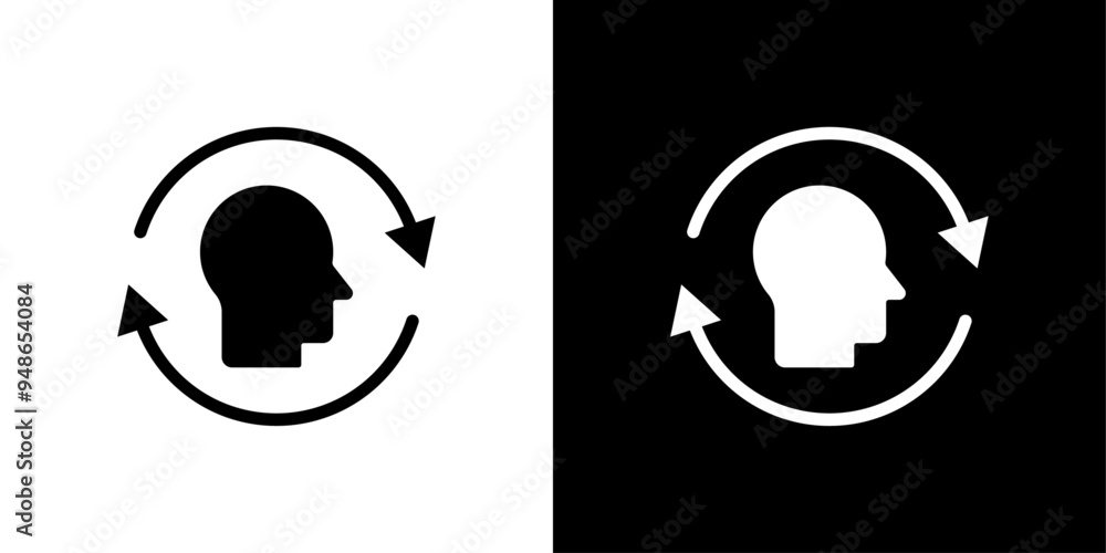 Circadian rhythms icon Flat fill set collection Circadian rhythms icon Flat fill set collection