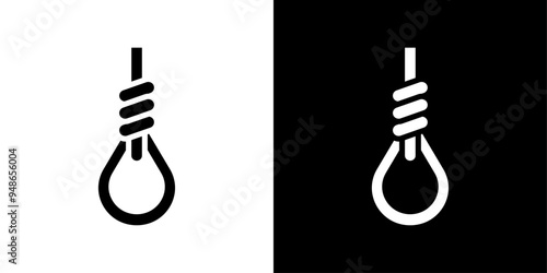 gallows icon Flat fill set collection