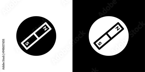 Magnet icon Flat fill set collection