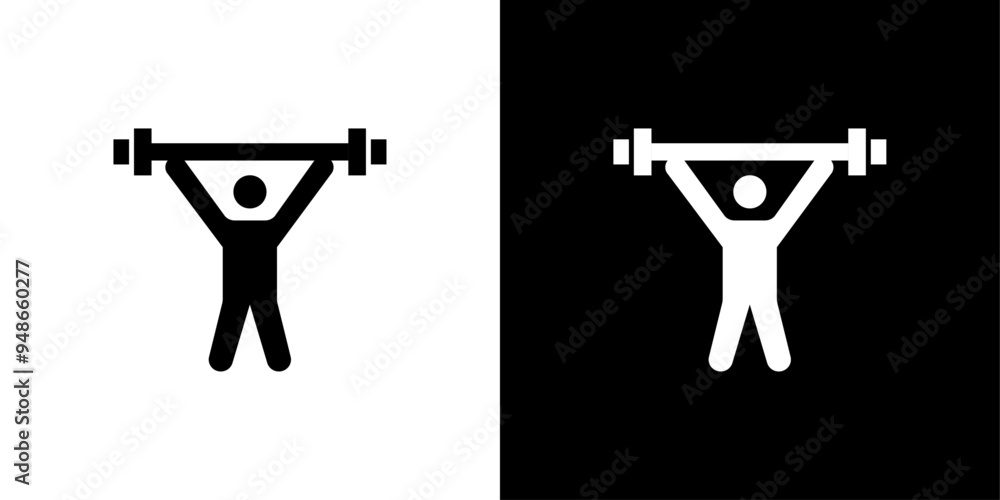 strength training icon Flat fill set collection strength training icon Flat fill set collection