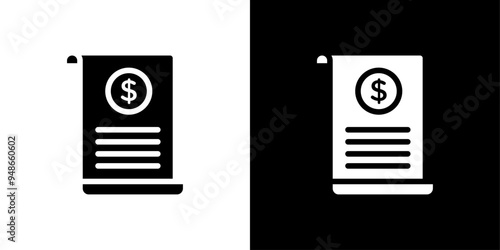 Transaction history icon Flat fill set collection