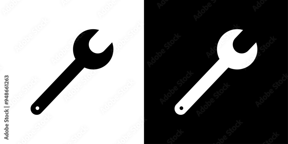 Wrench icon Flat fill set collection Wrench icon Flat fill set collection