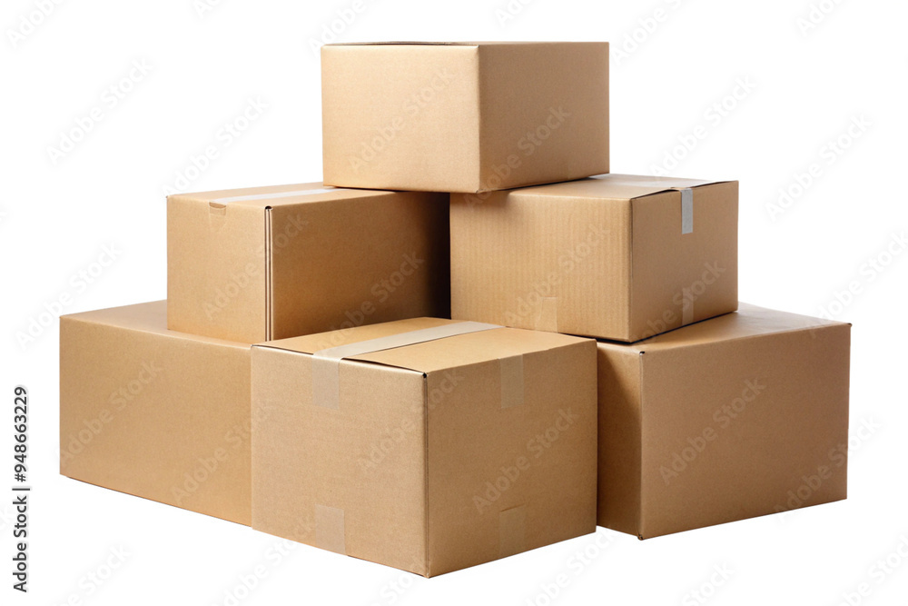 cardboard box isolated on a White background cardboard box isolated on a White background