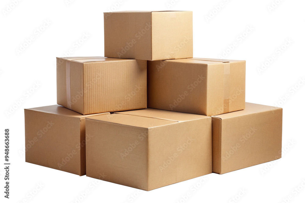 cardboard box isolated on a White background cardboard box isolated on a White background
