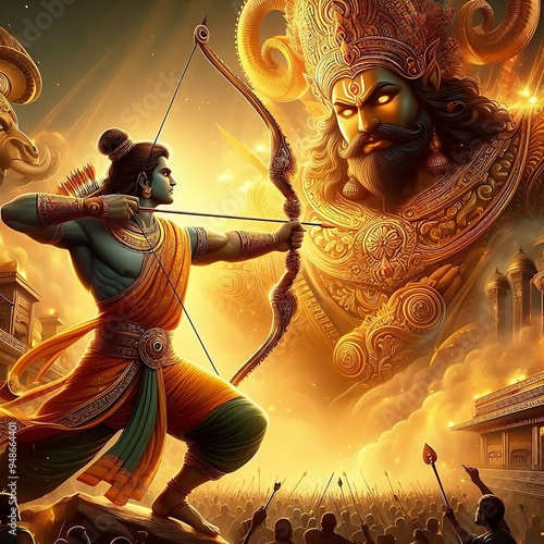 Happy Dussehra creative poster