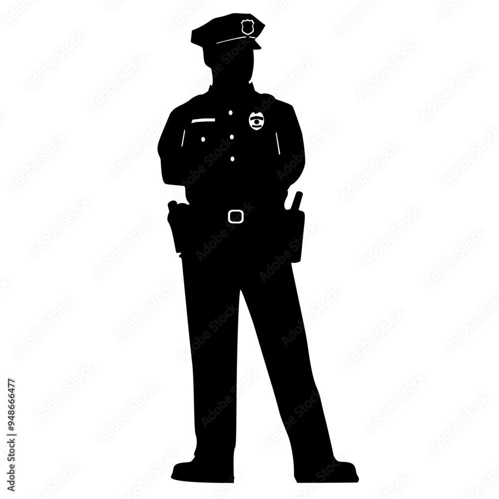 police officer silhouette police officer silhouette