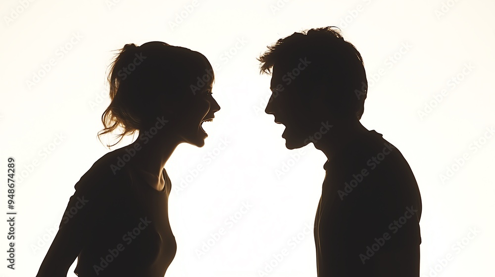 silhouette of a beautiful black man and woman dancing in a black body suite witha a spot light on her silhouette of a beautiful black man and woman dancing in a black body suite witha a spot light on her