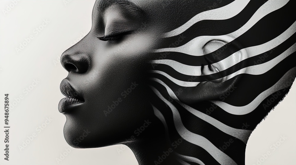 Dynamic Duality: Monochrome Artwork Featuring Smooth Profiles and Whimsical Graphics - Perfect for Sports Interior Posters Celebrating the Contrast of Human Experience Dynamic Duality: Monochrome Artwork Featuring Smooth Profiles and Whimsical Graphics - Perfect for Sports Interior Posters Celebrating the Contrast of Human Experience