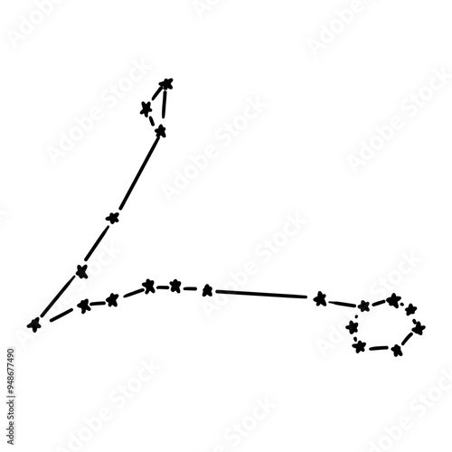 constellation of Pisces illustration