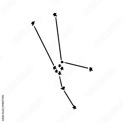 constellation of taurus illustration