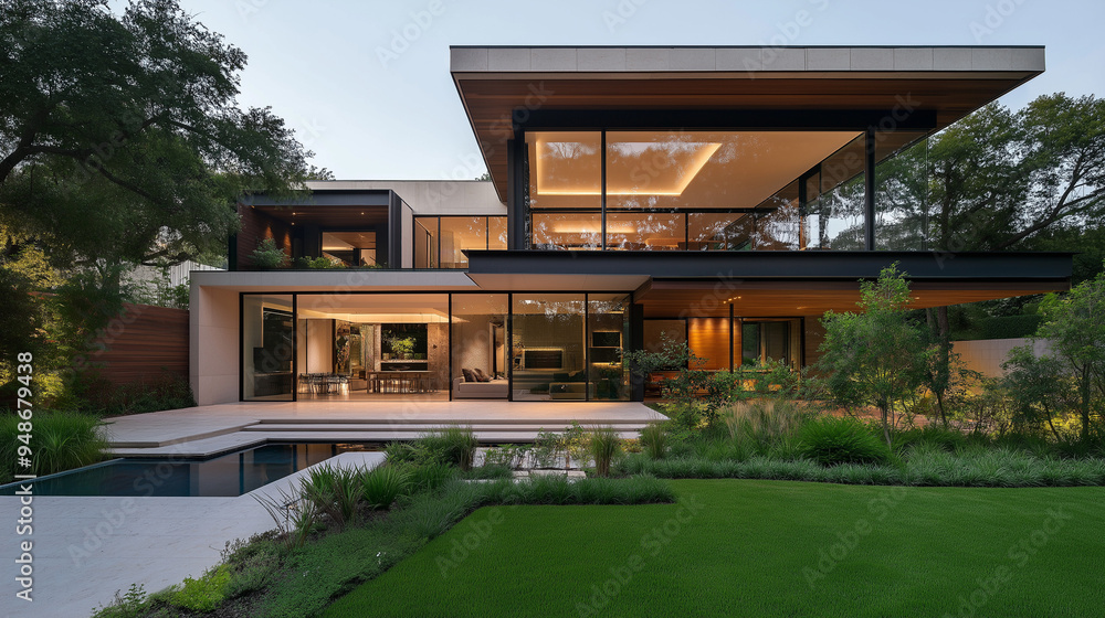 Fototapeta premium Modern Minimalist House