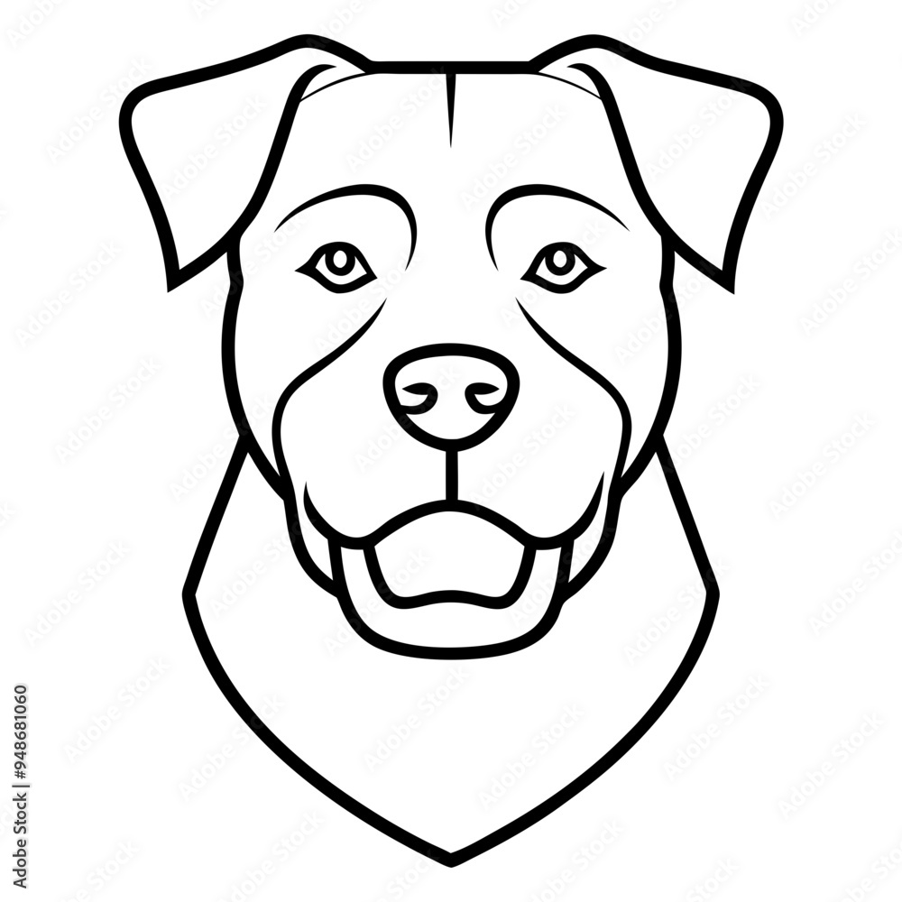 Fototapeta premium Rottweiler Vector Logo Design