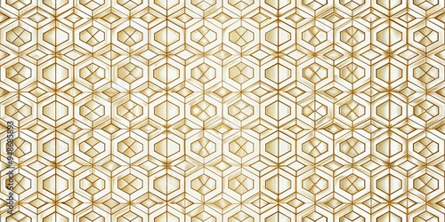 Wallpaper Mural Golden Hexagon Pattern, Geometric, Abstract, Mosaic, Tile Torontodigital.ca