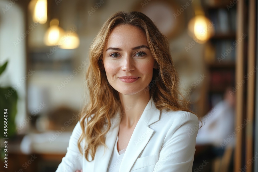 Business, finance and employment, female successful entrepreneurs concept. Confident good-looking female office manager, with generative ai Business, finance and employment, female successful entrepreneurs concept. Confident good-looking female office manager, with generative ai