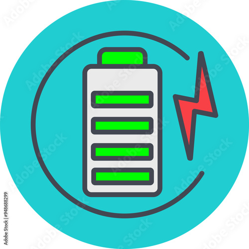 Charge Battery Vector Icon
