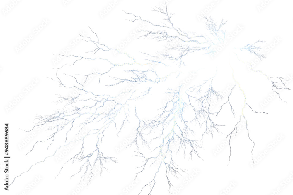 Easy to use real lightning isolated on transparent Background 