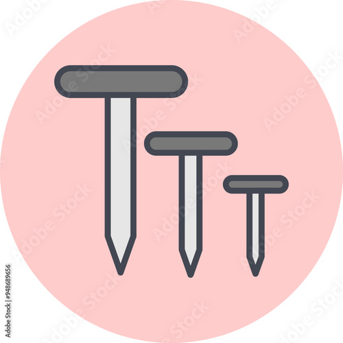 Nail Vector Icon