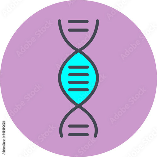 DNA Structure Vector Icon