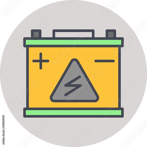 Accumulator Vector Icon