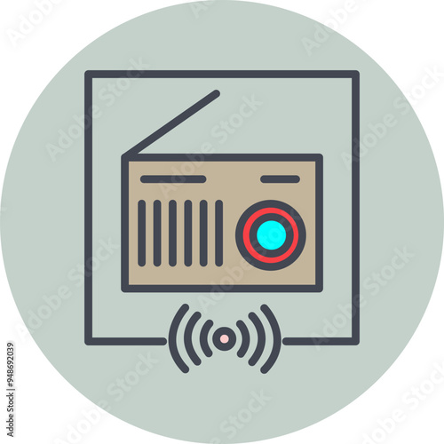 Radio Vector Icon