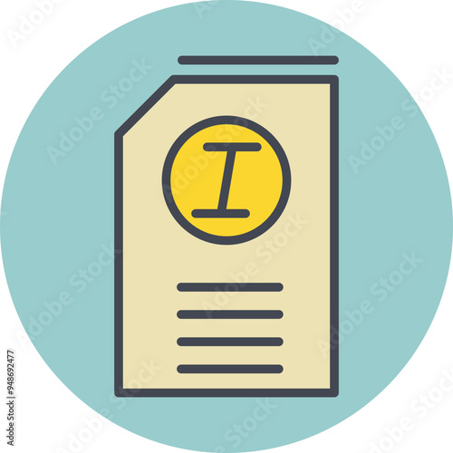 Italic Vector Icon
