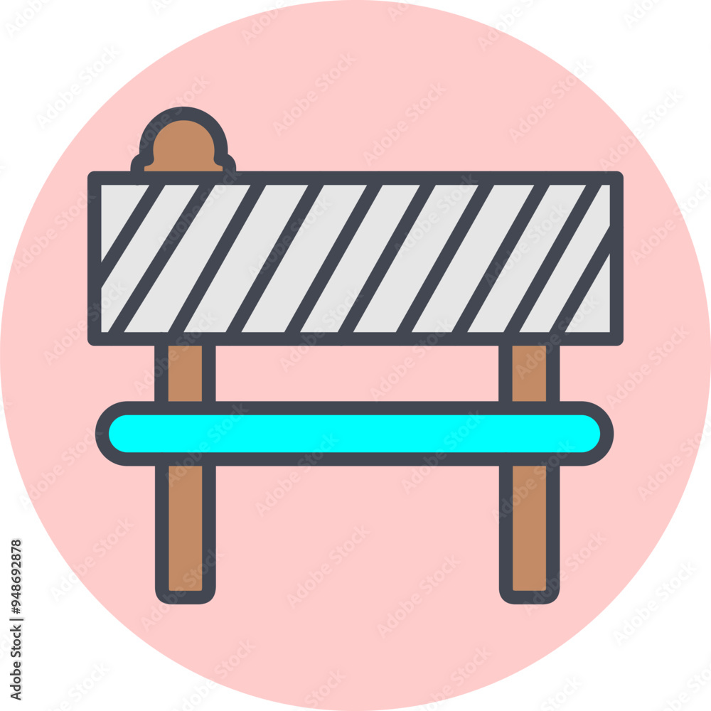 Barrier Vector Icon Barrier Vector Icon
