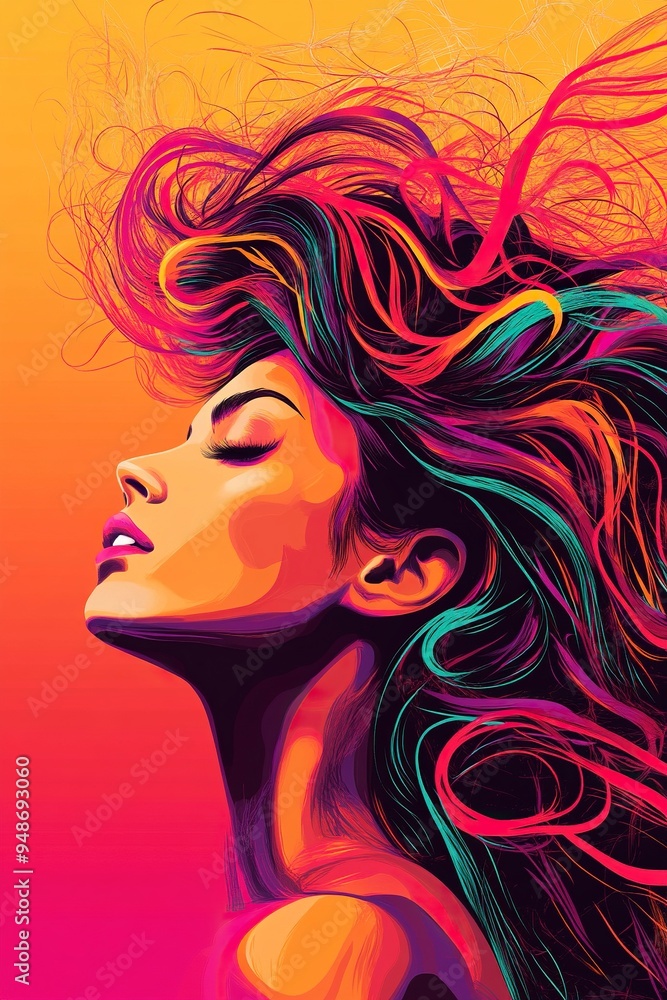 National hair day vector day .generative ai National hair day vector day .generative ai