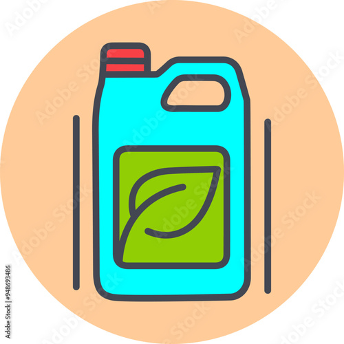 Fuel Gallon Vector Icon