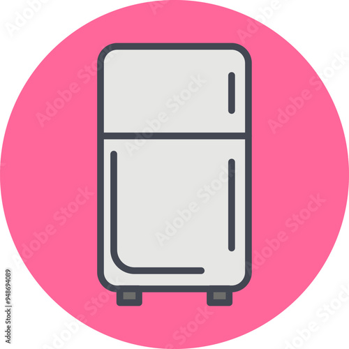 Refrigerator Vector Icon