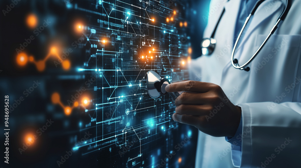 Fototapeta premium technology and healthcare