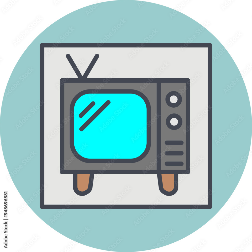 Television Vector Icon Television Vector Icon
