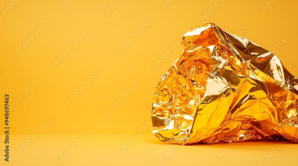 Golden leaf texture with a shiny finish, vibrant yellow hue, smooth surface, elegant backdrop, ideal for luxury design projects or artistic presentations. Golden leaf texture with a shiny finish, vibrant yellow hue, smooth surface, elegant backdrop, ideal for luxury design projects or artistic presentations.