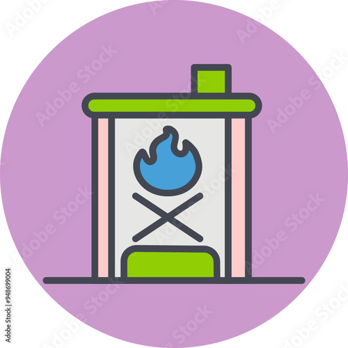 Furnace Vector Icon
