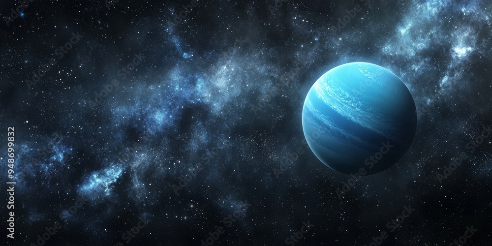 Delve into the breathtaking beauty of Neptune, encased in the profound mysteries of the galaxy. Its stunning blue hues radiate amidst a vast cosmic backdrop that captivates all who gaze upon it Delve into the breathtaking beauty of Neptune, encased in the profound mysteries of the galaxy. Its stunning blue hues radiate amidst a vast cosmic backdrop that captivates all who gaze upon it
