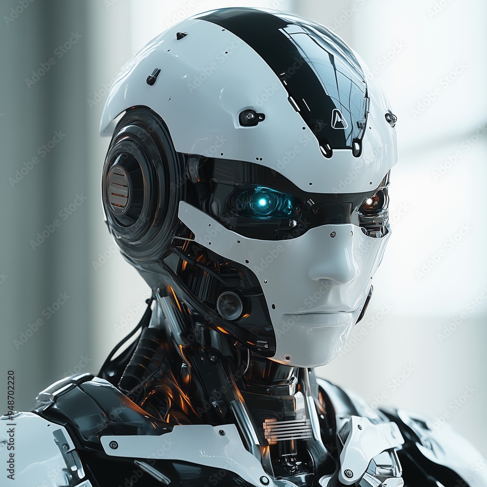 Futuristic Humanoid Robot with Advanced AI Technology Futuristic Humanoid Robot with Advanced AI Technology