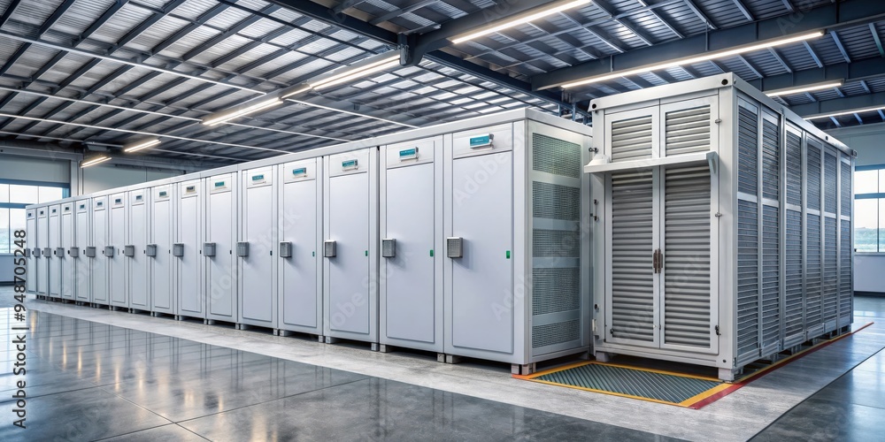 A facility equipped with battery energy storage to store and distribute renewable energy efficiently , energy storage A facility equipped with battery energy storage to store and distribute renewable energy efficiently , energy storage