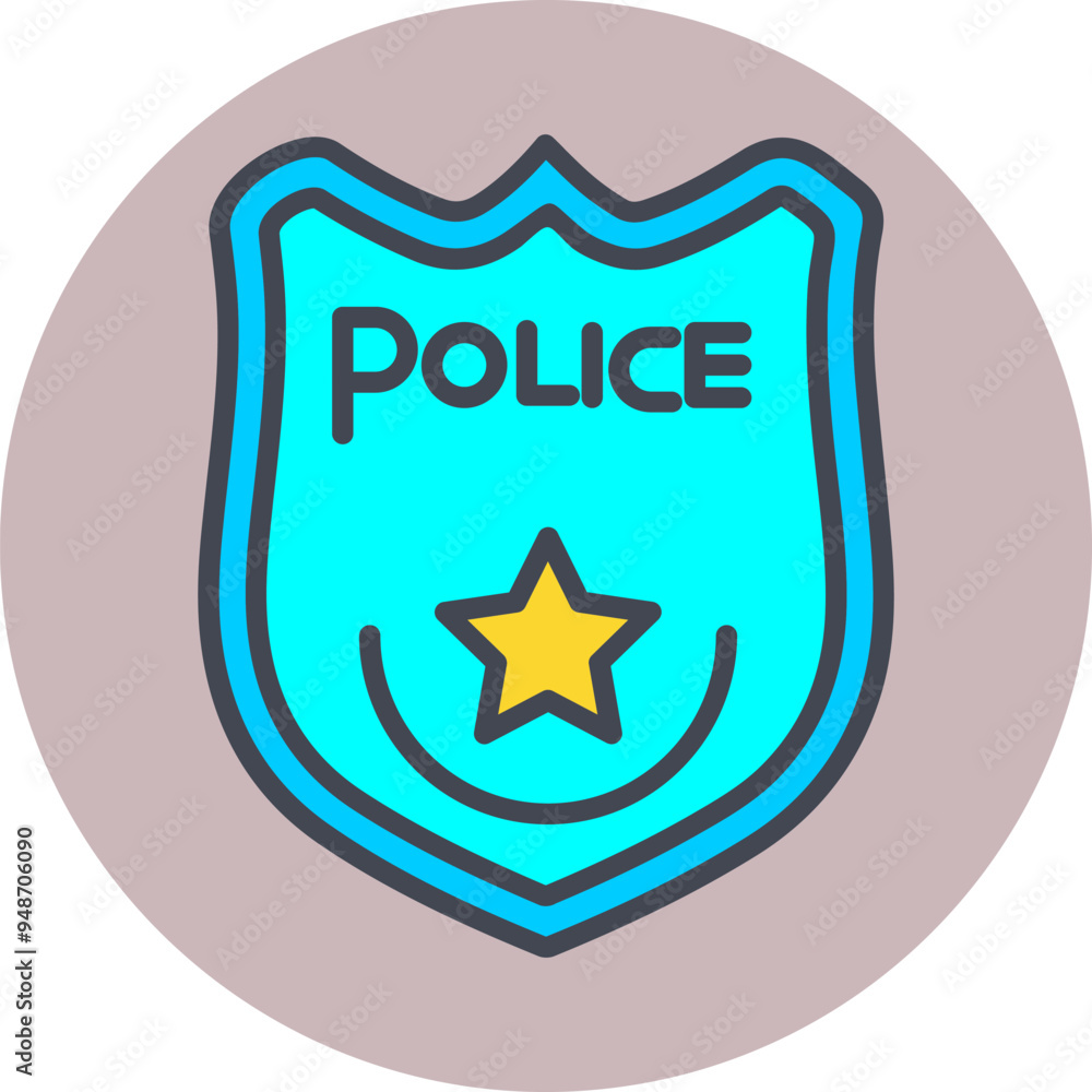 Police Badge I Vector Icon